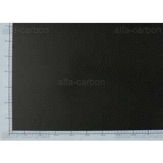 Carbon Platte Kohlefaser 0,45mm dünne CFK Platte ca. 400mm x 250mm