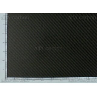 0,45mm Carbon Platte Kohlefaser CFK Platte ca. 500mm x 150mm