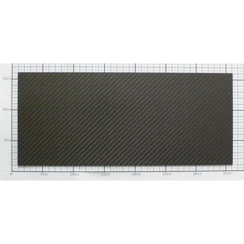 CFK Platte 0,2-1,0mm 350 mm x 150 mm Kohlefaser Carbonplatte beidseitig matt 