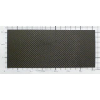 3mm Carbon Platte Kohlefaser CFK Platte ca. 350mm x 150mm
