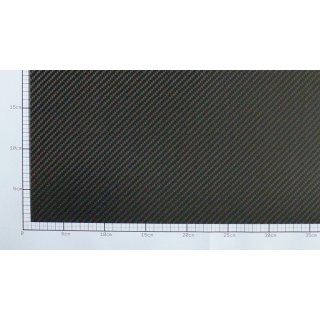 1,5 mm min 33 cm x 8 cm f26 leicht verzogen  CFK Carbon Kohlefaser Platte 