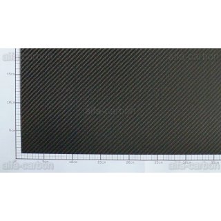 350 mm x 150 mm Kohlefaser Carbonplatte beidseitig matt CFK Platte 1,0mm 
